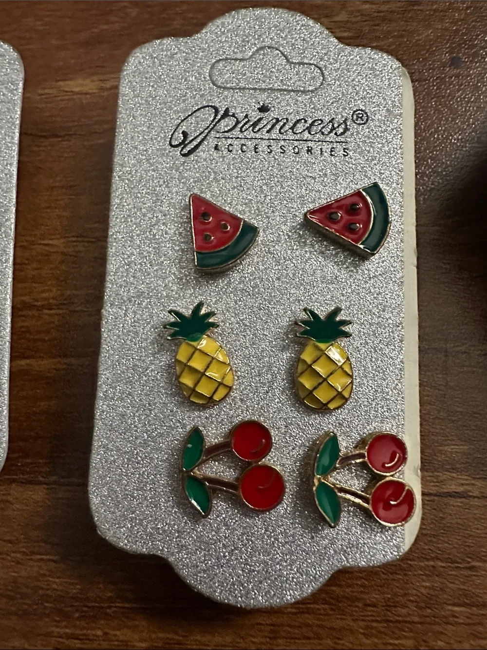 Princess® Kids Fruit & Pearl Stud Earring Set - Mixed Colors